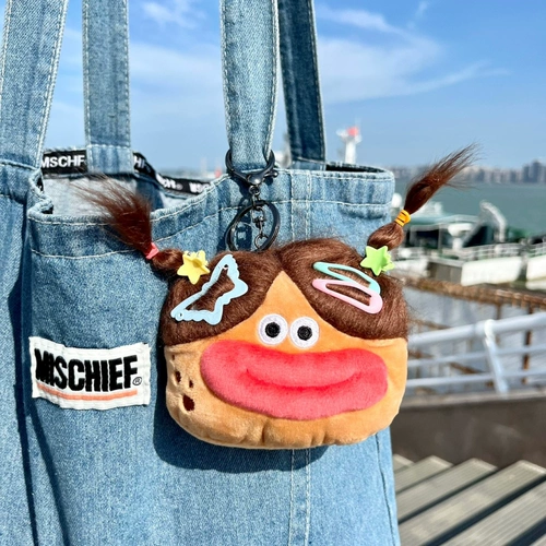 Милые бархатные наушники, маленькая сумка для техники, сумка-органайзер, кошелек, креативные монеты, подарок на день рождения