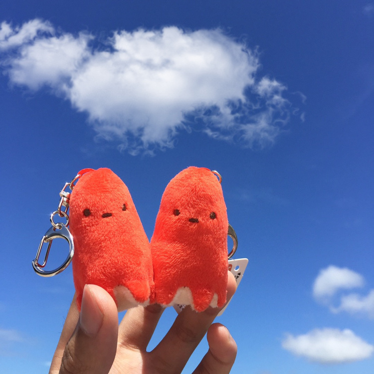 Japanese mini plush cute octopus U disk schoolbag pendant decoration keychain niche special birthday gift