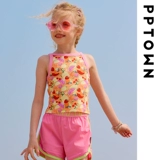 Летняя футболка без рукавов, детский топ с чашечками, майка топ