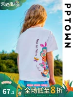 Футболка с коротким рукавом, детская летняя одежда, подходит для подростков, в западном стиле, детская одежда