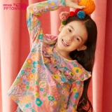 Лонгслив, футболка, детская демисезонная осенняя форма, цветочный принт, 2020, детская одежда, подходит для подростков, в западном стиле