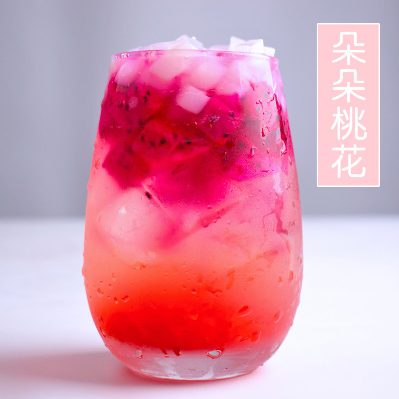 Water Honey Peach Taste Concentrated Fruit Pulp Fruit Pulp 1kg Shikli Peach Blossom Nets Red Drinks Juice Milk Tea Raw Material