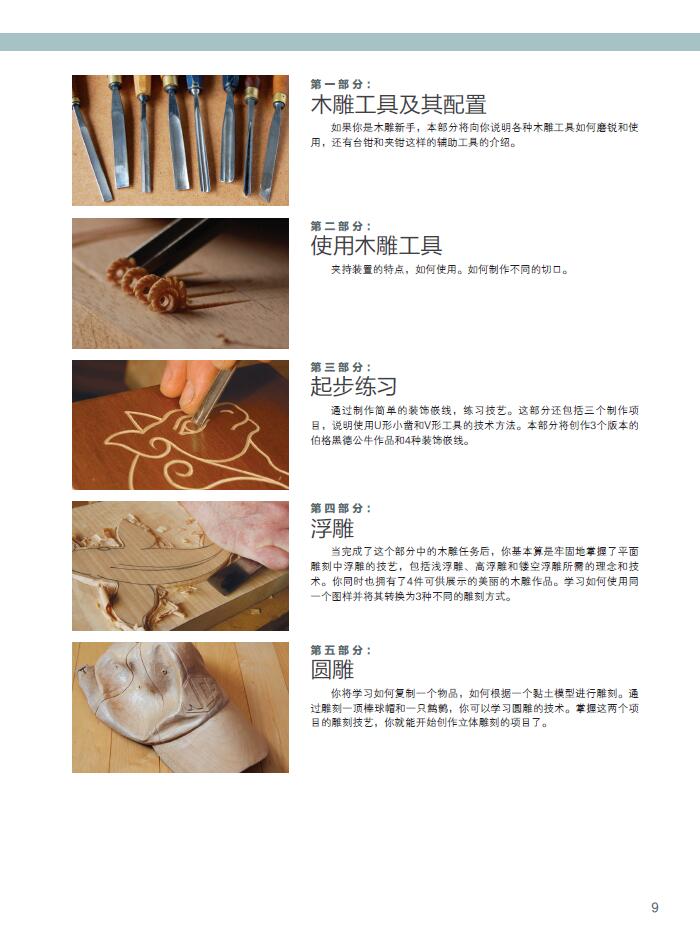 面部雕刻+传统木雕技法教程 全2册 木工全书学习教材专业 雕塑人像入门教程书籍 雕刻基础学习设计技法 创作过程解析作品 制作工艺