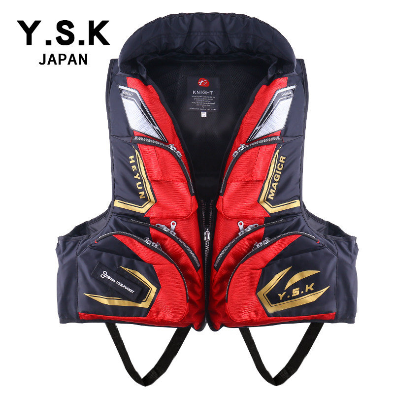 YSK Japanese sea fishing thickened buoyancy waterproof warm fishing clothing Fishing vest vest Rock fishing life jacket Adult