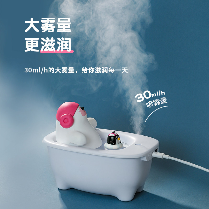 Polar Species Humidifier Office Desktop Spray Small Household Silent Bedroom Pregnant Maternal Cartoon Mini