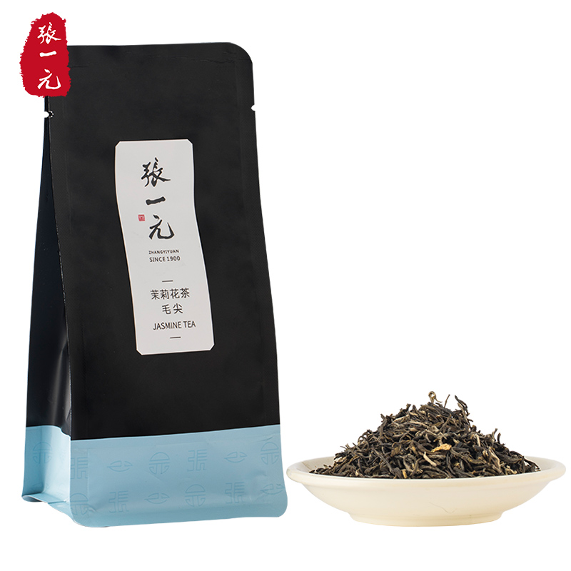 Zhang Yiyuan tea jasmine tea jasmine hair tip bag tea strong scented tea Hengxian jasmine flowers 50g