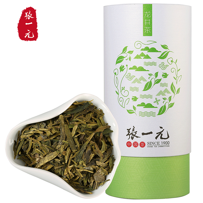 Zhang Yuanyuan tea Longjing tea Green Tea Tea language series Longjing Tea Longjing canned 100g