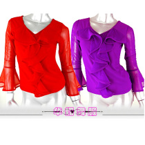 Shenzhen Huamei new modern dance clothes professional national standard dance ladies practice dance jacket tango dance suit HE038