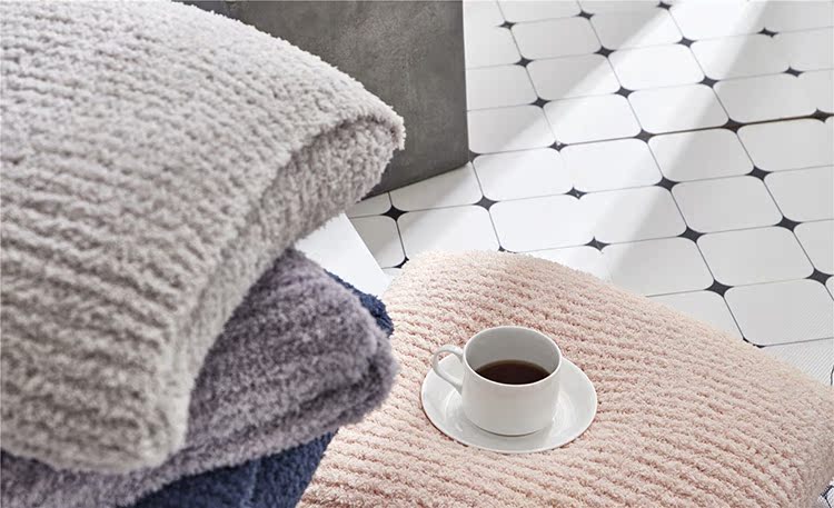 Bắc Âu in xe gối chăn rắn màu đơn giản văn phòng sofa giải trí chăn đệm chăn du lịch chăn máy bay - Ném / Chăn gia chan long cuu