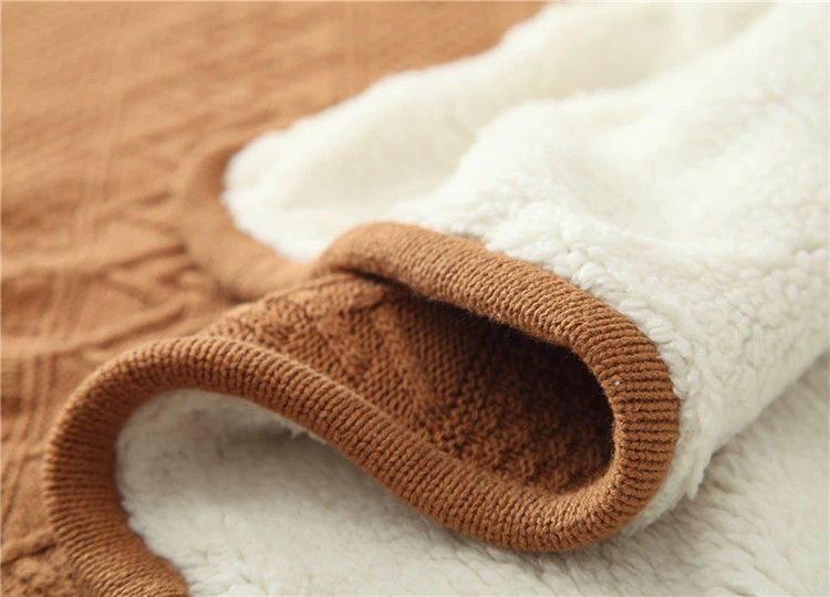 Mùa đông ấm dày lông cừu hô mền chăn len đơn giản đơn sofa cashmere thường chăn mền đi xe - Ném / Chăn chăn lông cừu nekio