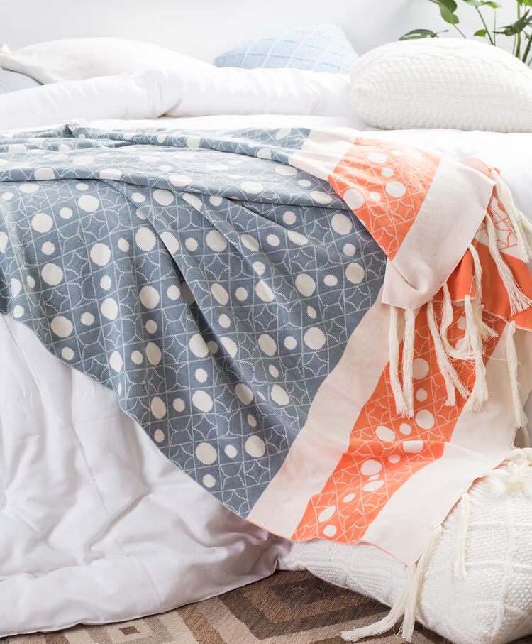 Mô hình Bắc Âu phòng trang trí chăn bông giải trí sofa chăn chăn khăn khăn ngủ đầu giường ngủ chăn tua - Ném / Chăn gia chan long cuu