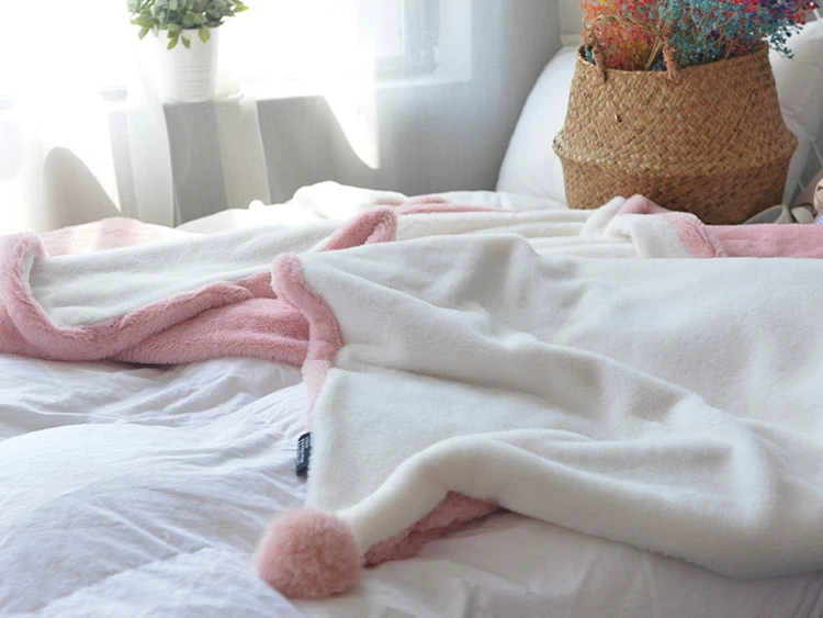 Độc Napping Điều Hòa Không Khí Chăn Dày Nhung Ins Thời Trang Giản Dị Chăn Trẻ Em Chăn Nhỏ Đôi San Hô Fleece