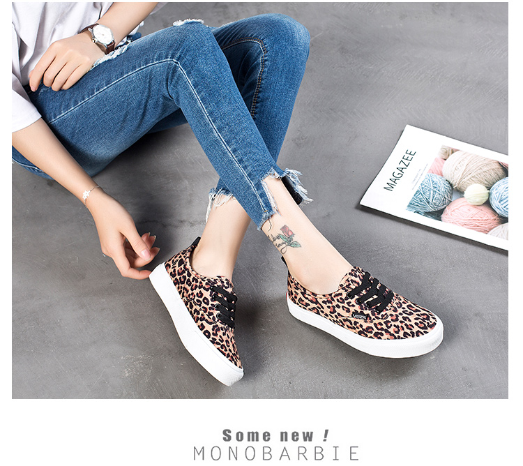 Giày da báo nữ sinh viên phiên bản Hàn Quốc của phong cách Harajuku ulzzang giày nữ siêu cháy retro phong cách sang trọng Hồng Kông giầy nữ hàng hiệu