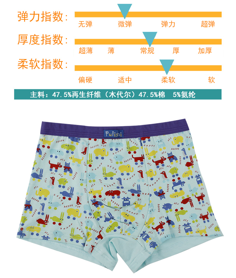Plymouth Modal Cotton Đồ Lót Thoải Mái Đồ Lót Trẻ Em Nam Quần Short Thoải Mái 9035 bexinhshop shop