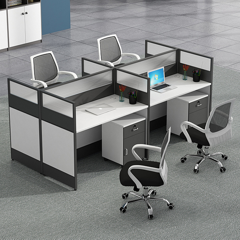 Staff desk desk table and chair combination simple modern screen card 2 people 4 people 6 people to sit staff table custom