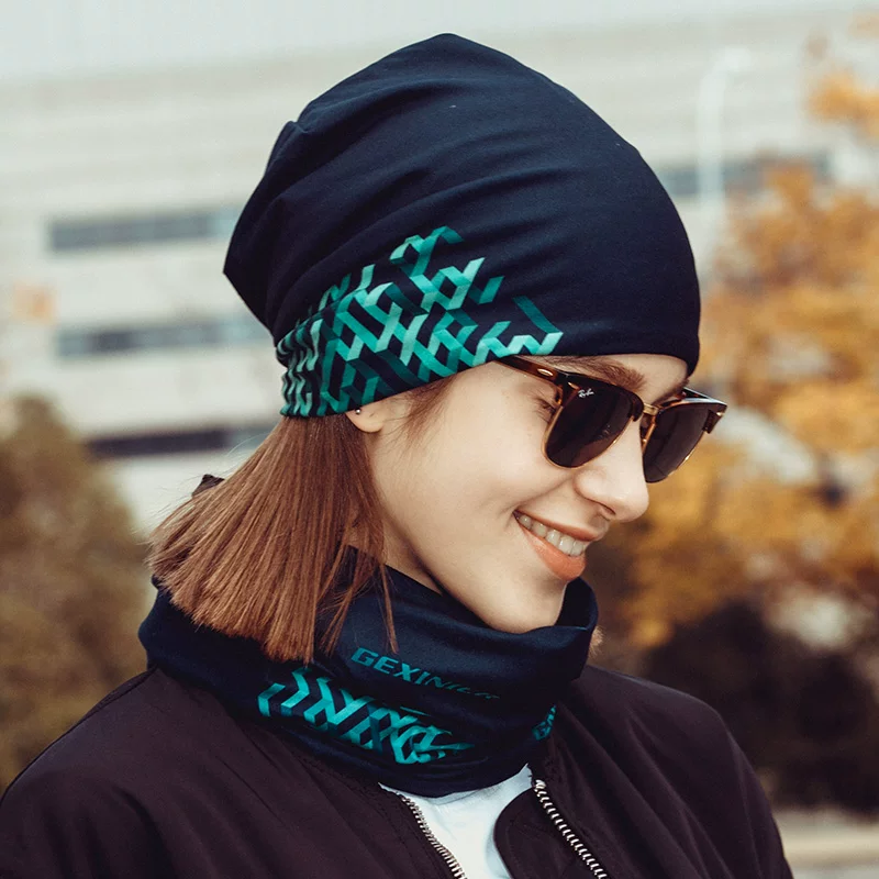 Демисезонная шапка, теплый зимний шарф, корейский стиль