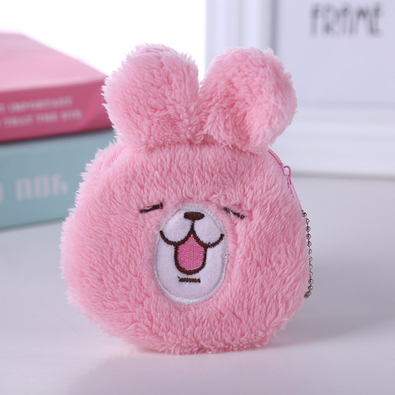 Plush Animal Zero, Wallet Childrens Wallet Cartoon dễ thương sang trọng nhỏ Zero, Wallet Headphone cáp Pack.