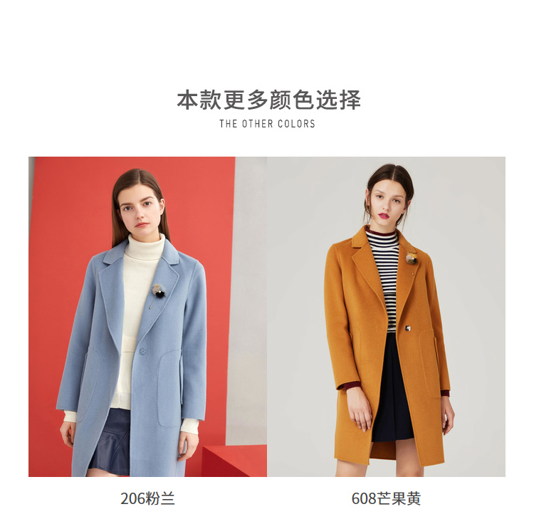 Hopeshow áo khoác đỏ tay mùa đông 2018 mới dành cho nữ áo len lông cừu áo khoác nữ dài áo bomber nữ