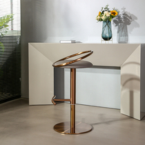 Light luxury bar chair lifting household island chair modern simple fashionable rotating backrest high stool bar bar chair