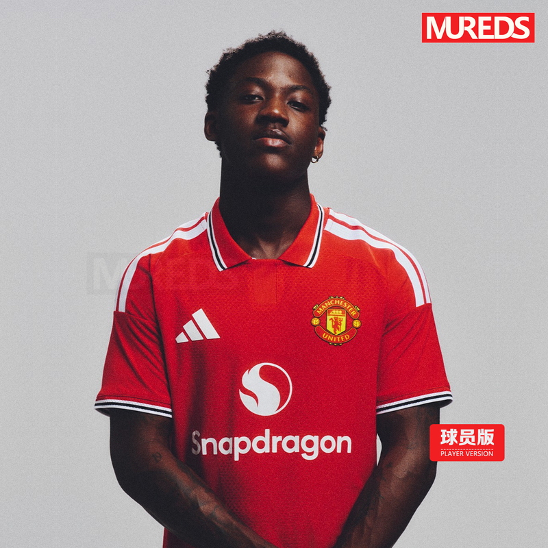 Manchester United's Official Authentic Adidas 26-27 Season Home Men's Player Version Short-Sleeved Jersey Ka6868 Manchester United's Official Authentic Adidas 26-27 Season Home Men's Player Version Short-Sleeved Jersey Ka6868