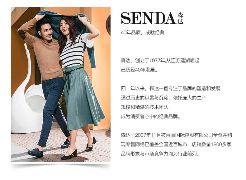 Senda Senda 2018 mùa hè mới truy cập với cùng một đoạn matte da thoải mái dép nữ VIP31BL8