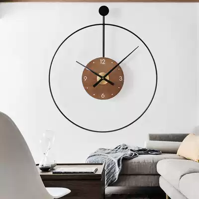 Clock and clock living room home fashion Nordic modern simple light luxury clock creative atmosphere Wall quartz clock