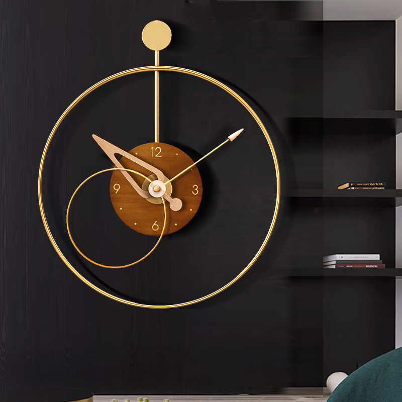 Modern quartz clock living room wall clock home fashion simple Nordic clock Wall creative decorative table light luxury clock