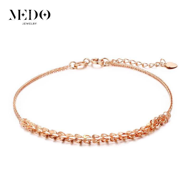 18K gold bracelet female rose gold half phoenix tail bracelet color gold scales Chopin light luxury chain bracelet birthday gift