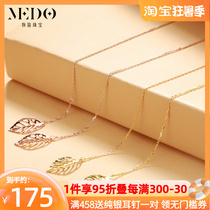 18K Gold Color Gold Earline Rose Gold Flow Sueared Temperament Caravan Leaves Earrings Long gold pendant ear chain