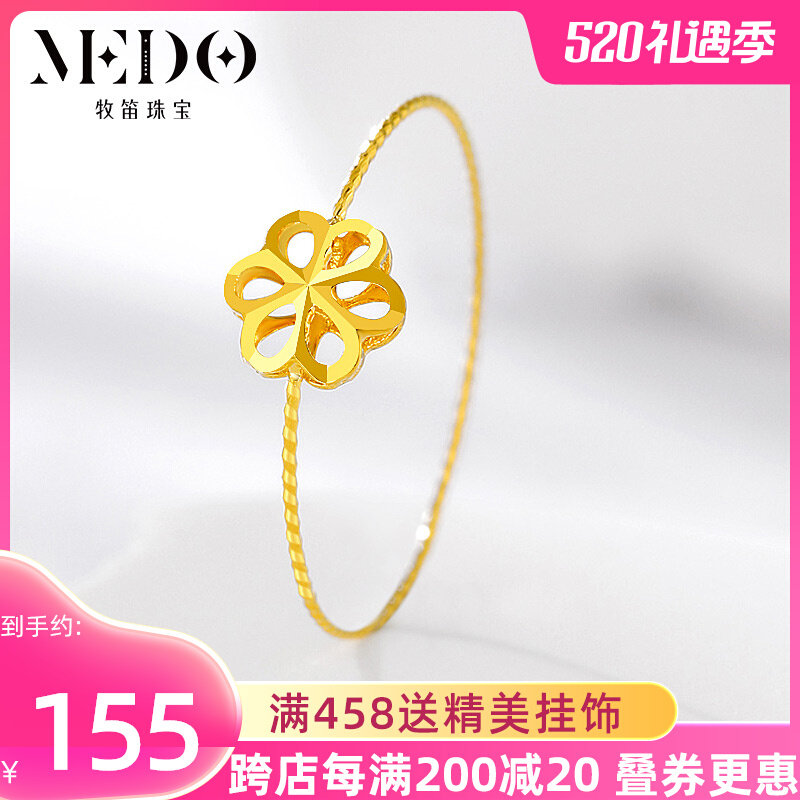 Japanese and Korean 18K gold ring girl flower simple sweet finger finger finger ring finger ring ring ring ring ring ring ring ring ring ring