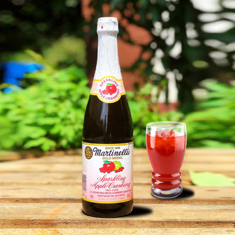 American Madteny Imported Drink Bubble Sparkling Cranberry Apple Juice Pregnant Women's Champagne Without Alcohol