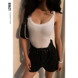 Krazy Майка топ, боди без рукавов, в обтяжку, с открытой спиной, с рукавом