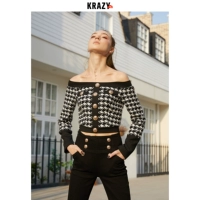 Krazy 2020 Весенний костюм Новый стиль, шее с яркой шелковой шелковой львиной пуговицей с одной длиной