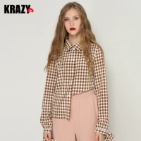 Krazy Ретро рубашка с бантиком