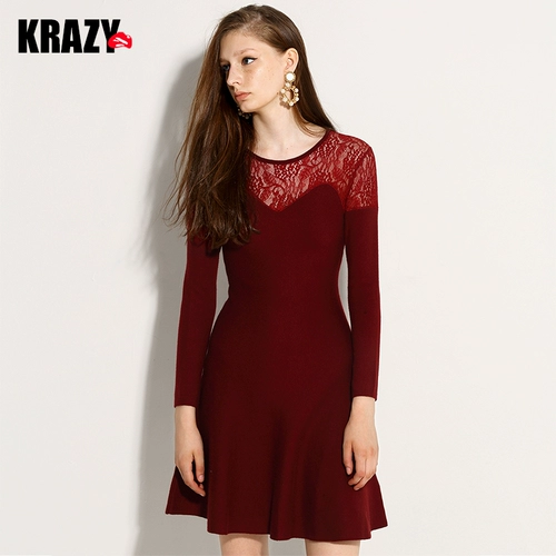 Кружевной дизайнерский эластичный ретро корсет, трикотажное платье