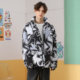 GENANX Lightning Trendy Brand 2023 New Winter Warm Cotton Jacket Stand Collar Loose Casual Couple Cotton Jacket Men