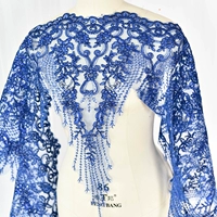 Сокровище синие+блестки, один ярд, 91 см