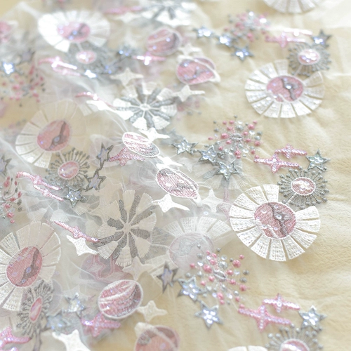 Блестки для ногтей, кружевная ткань, свадебное платье, вечернее платье, юбка, в цветочек, с вышивкой