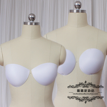 Wedding dress anti-yellow swimsuit chest pad high-grade sponge wedding dress evening dress semicircular underwear pad insert chest pad
