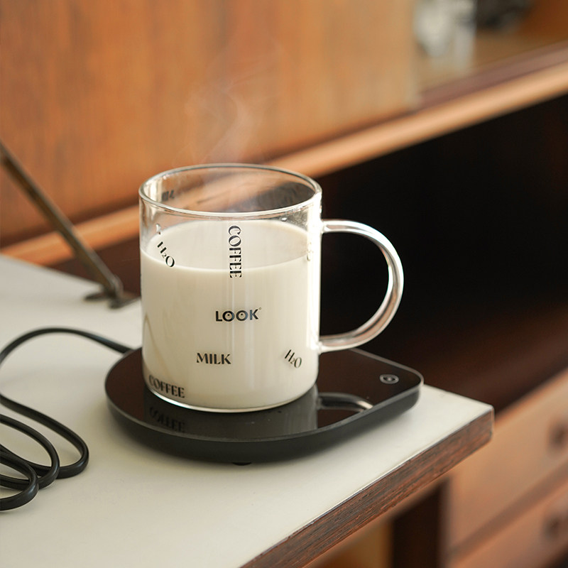 ladylike thermostatic heating cup cushion home water cup insulation base hot milk themed office warm cup-Taobao