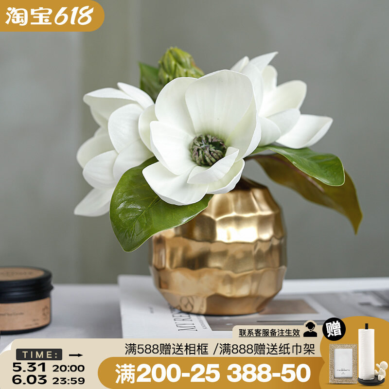 ladylike feel jade orchid beam emulated flower pendulum piece living room table flower hem flower decoration vase