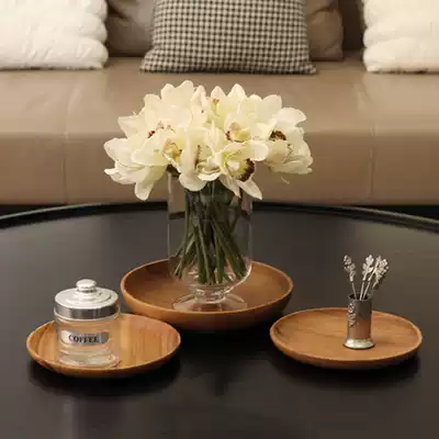 ladylike high-end export simulation fake flower white cymbidium modern simple living room soft flower arrangement decoration