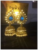 India imported Bollywood court style gorgeous exaggerated Seiko design heavy earrings Bahaobali