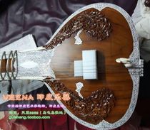(VEENA musical instrument) Indian handmade precision teak professional sitar teak wood sitar
