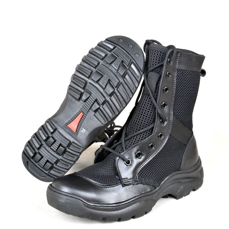 Boots militaires en cuir - amortissement - Ref 1397347 Image 8