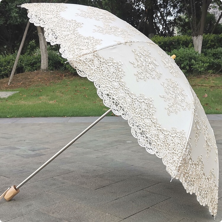 Beige Lace Embroidered Floral Vintage Luxury Black Rubber 80% off Uv Protection Sun Umbrella Rain Umbrella Parasol Beige Lace Embroidered Floral Vintage Luxury Black Rubber 80% off Uv Protection Sun Umbrella Rain Umbrella Parasol