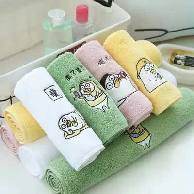 Little Liu Duck genuine authorized cotton thick towel square towel cute soft absorbent cotton household adult children's hair