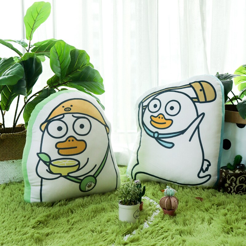 Small Liu Duck Expression Bag Small Holding Pillow Dorm Room Leaning Pillow Cartoon Sofa Leaning On Pillow Cute Cuddle Doll Birthday Gift