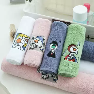 No duck genuine authorized cotton thick towel square towel cute soft absorbent cotton household adult children's towel