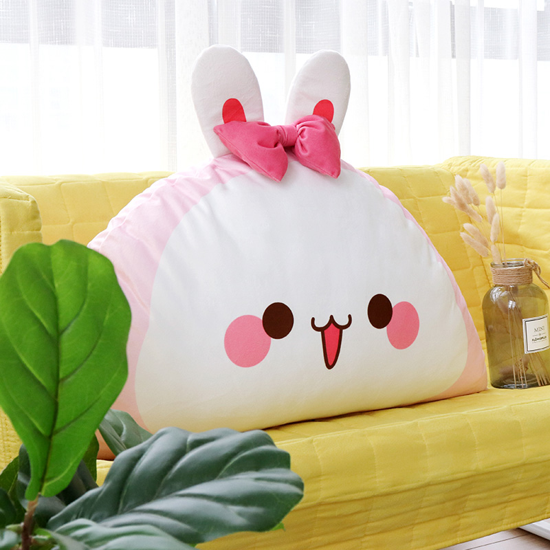 Rabbit expression pack dormitory bedside pillow cushion little rabbit cute cartoon backrest sofa cushion removable and washable